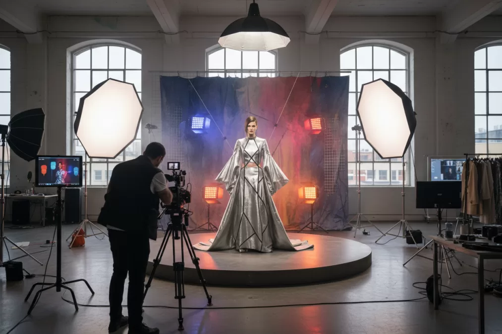 creative photoshoot setup