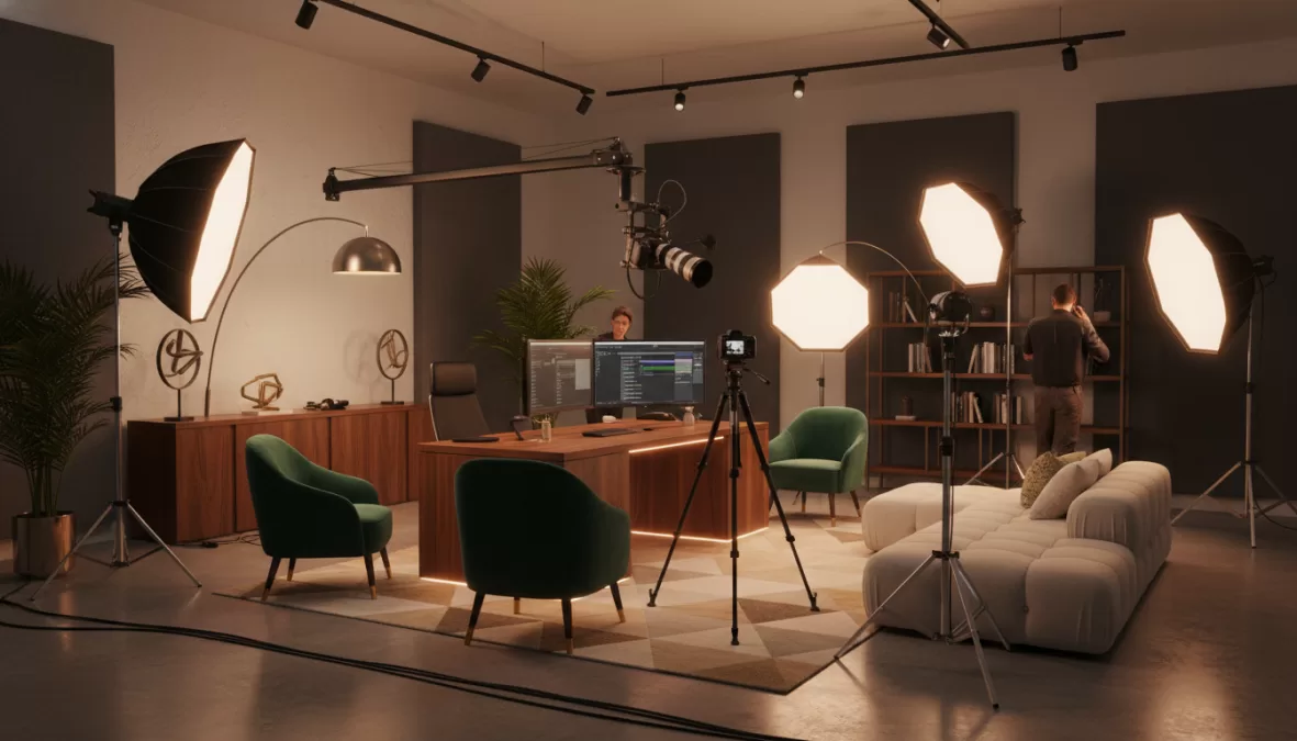 luxury lifestyle content creation setup