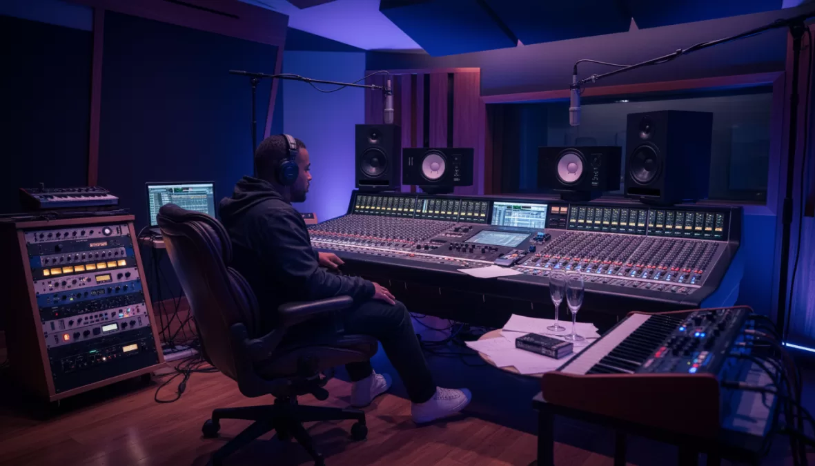 music studio content creation