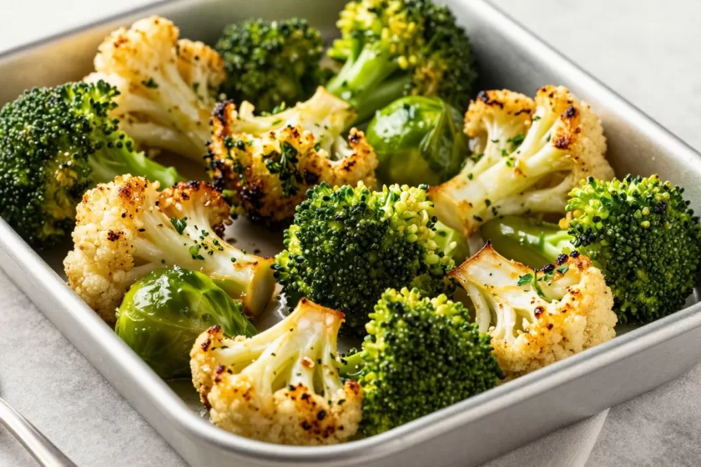roasted cruciferous vegetables for healthy side dish