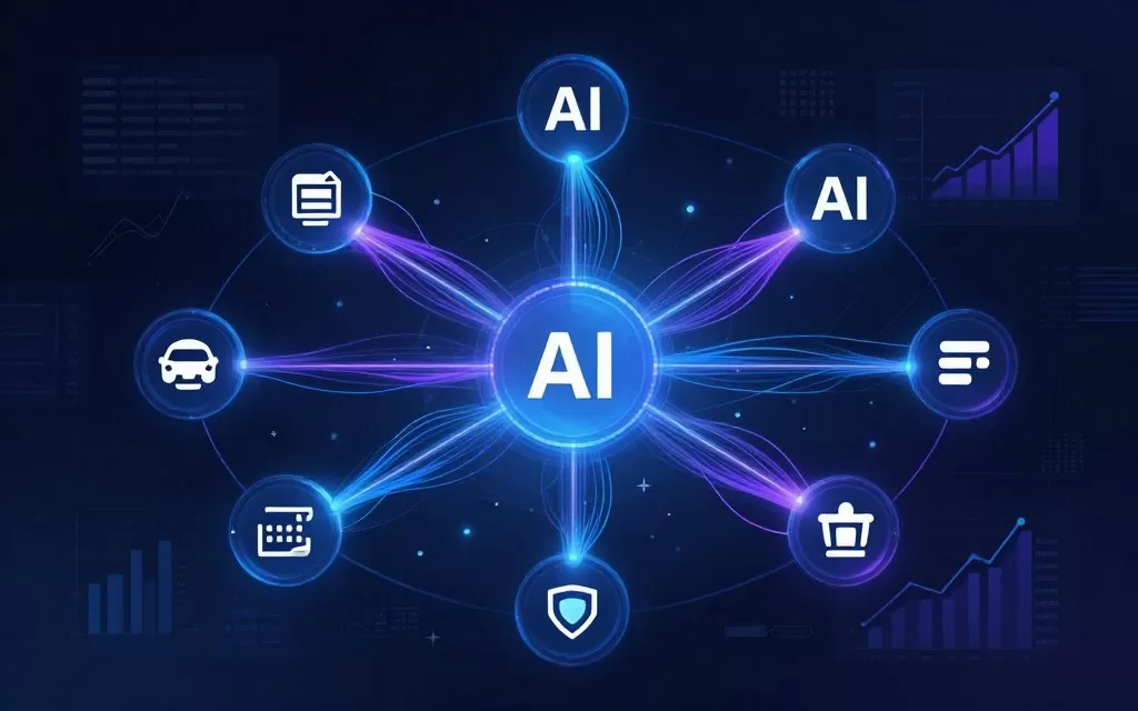 AI market landscape visualization showing technology companies and innovation trends