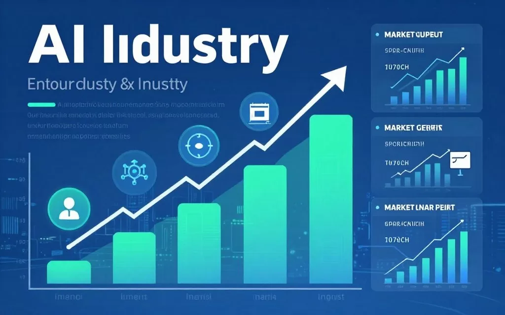 AI market trends and technology development forecast visualization