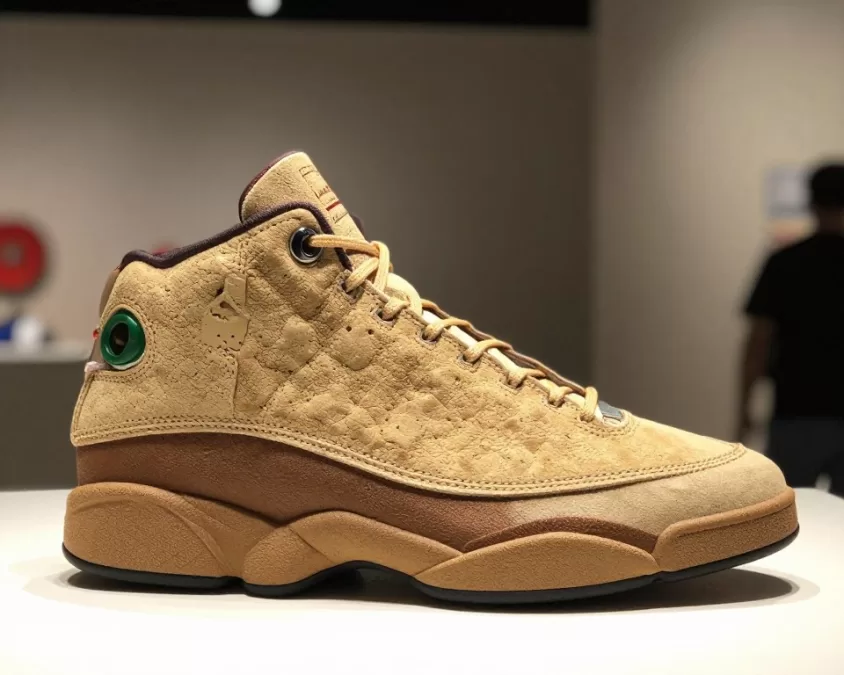 Air Jordan 13 Breadcrumb sample sneaker in unique colorway