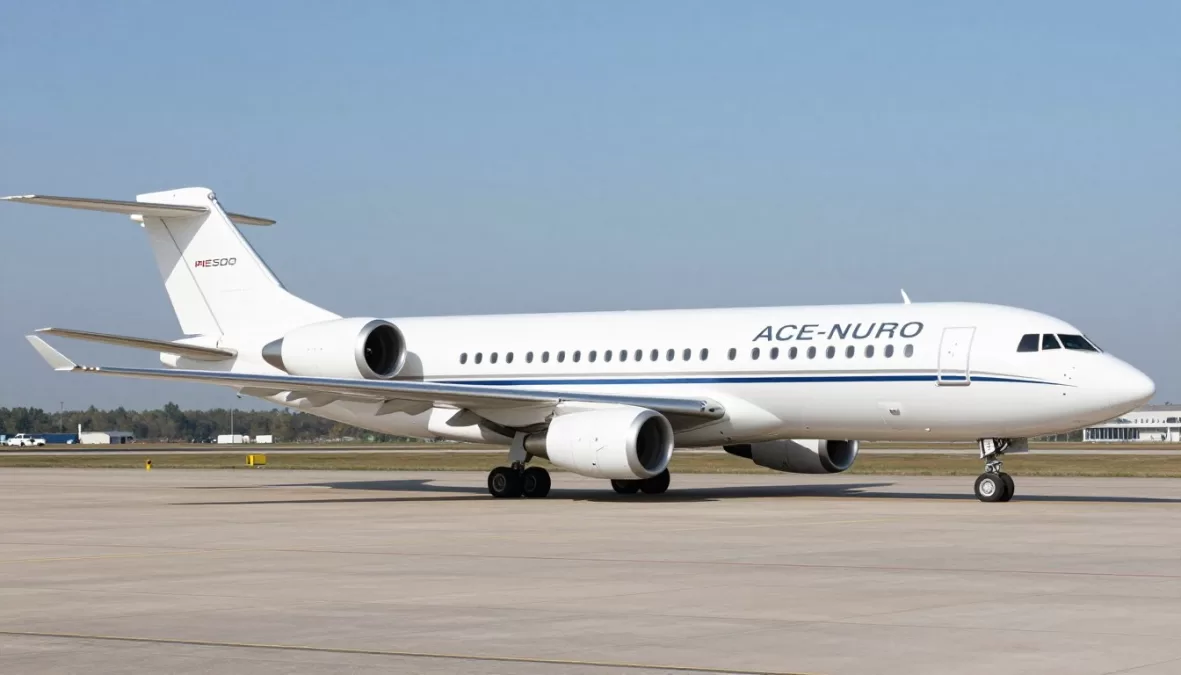 Airbus ACJ330neo modern widebody jet exterior