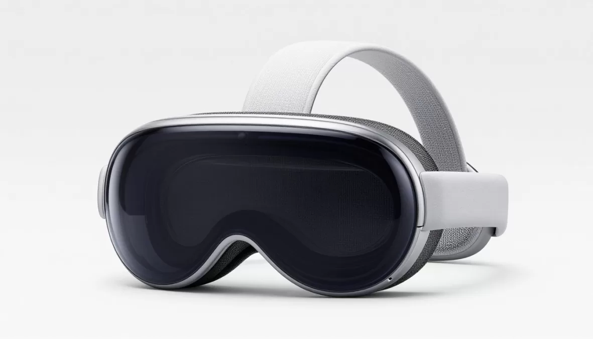 Apple Vision Pro 2 mixed reality headset showcasing sleek design
