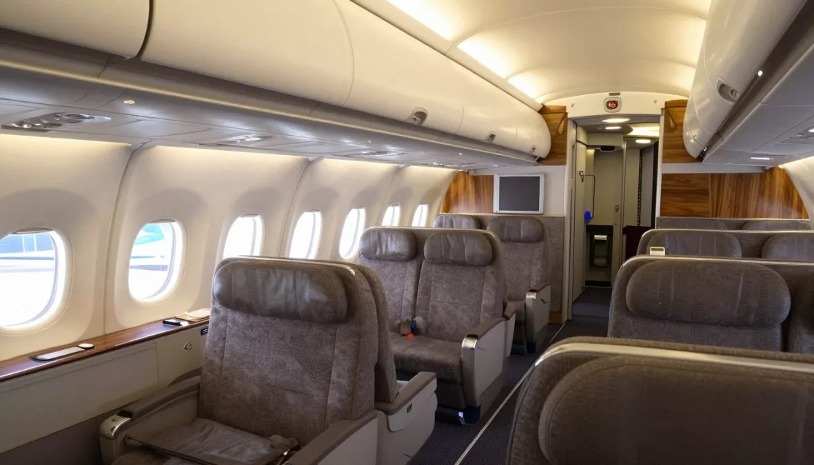 Boeing 747-400 upper deck luxury lounge