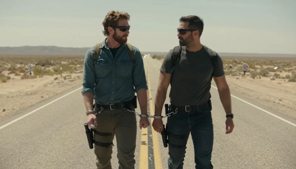 Bounty hunter and fugitive handcuffed together on cross-country journey