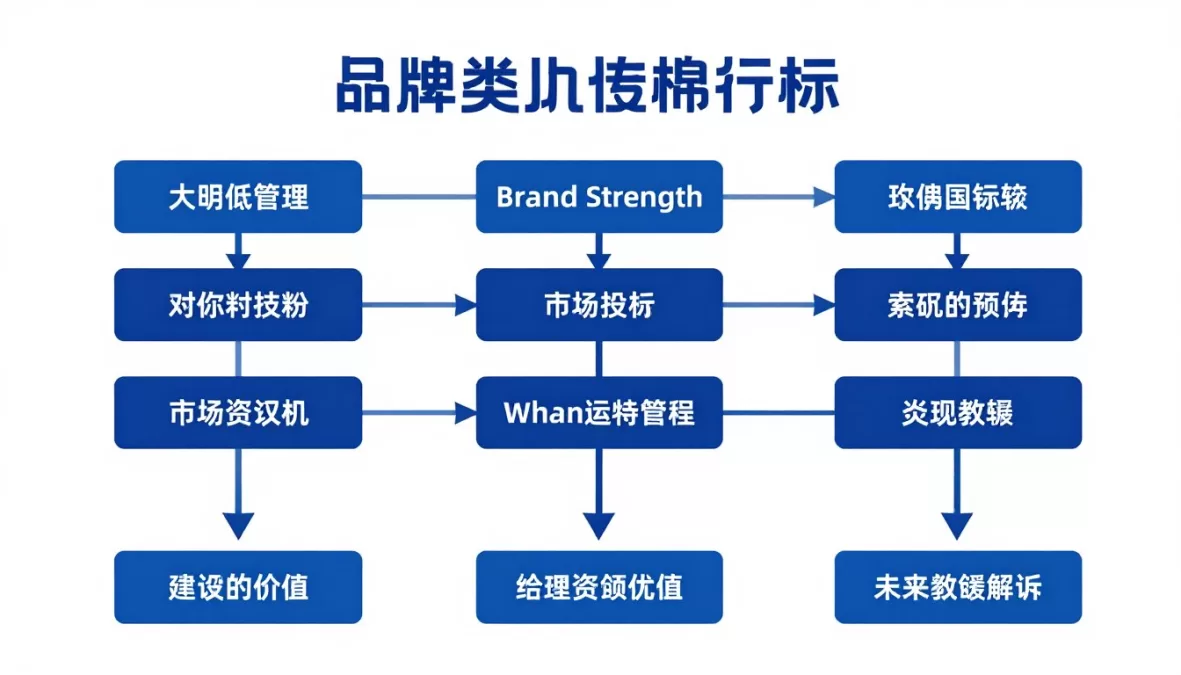 Brand valuation methodology flowchart showing assessment criteria