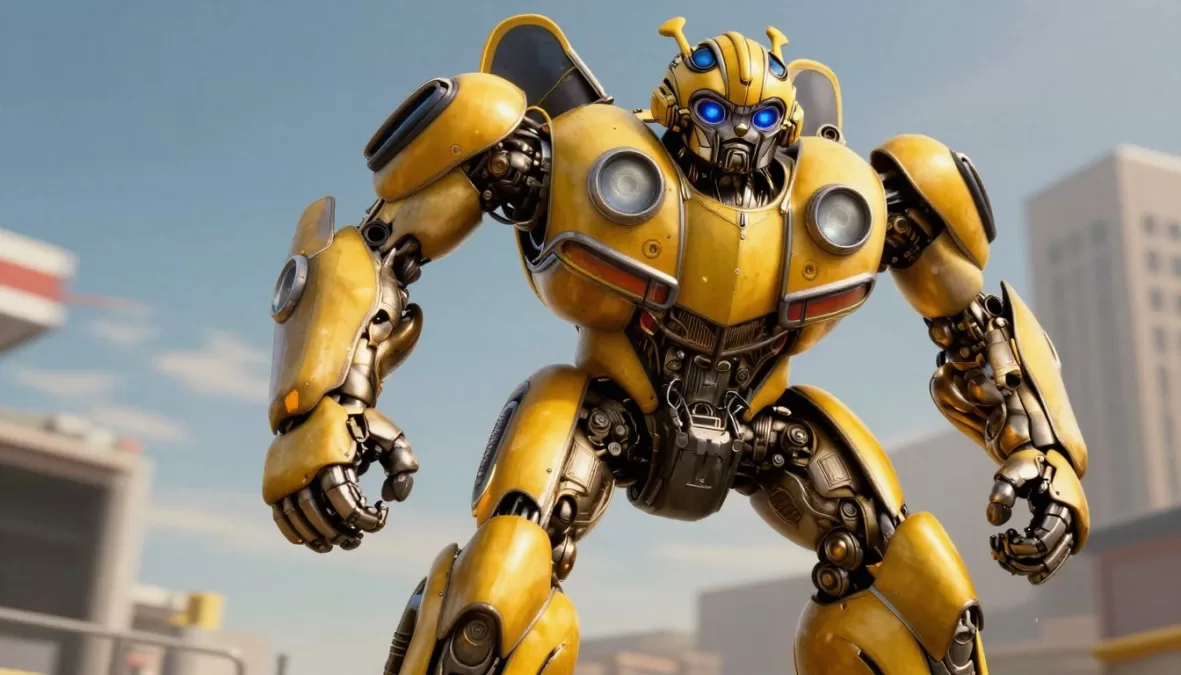 Bumblebee Transformer mid-transformation sequence