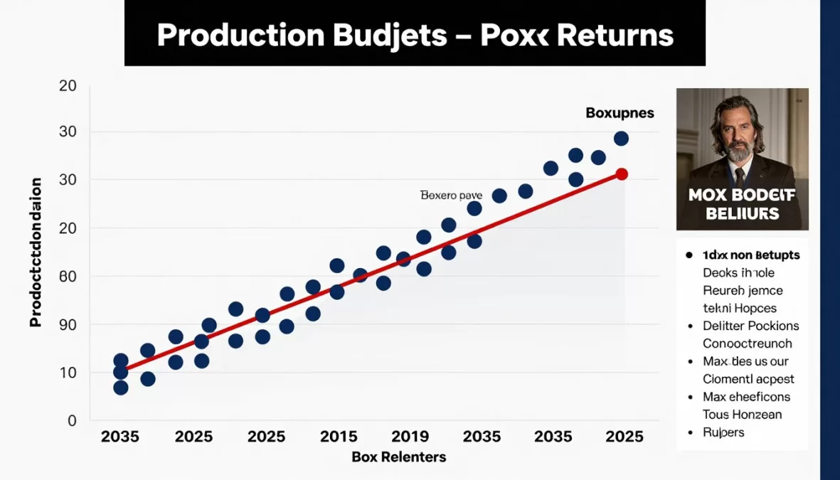 Chart comparing production budgets to box office returns