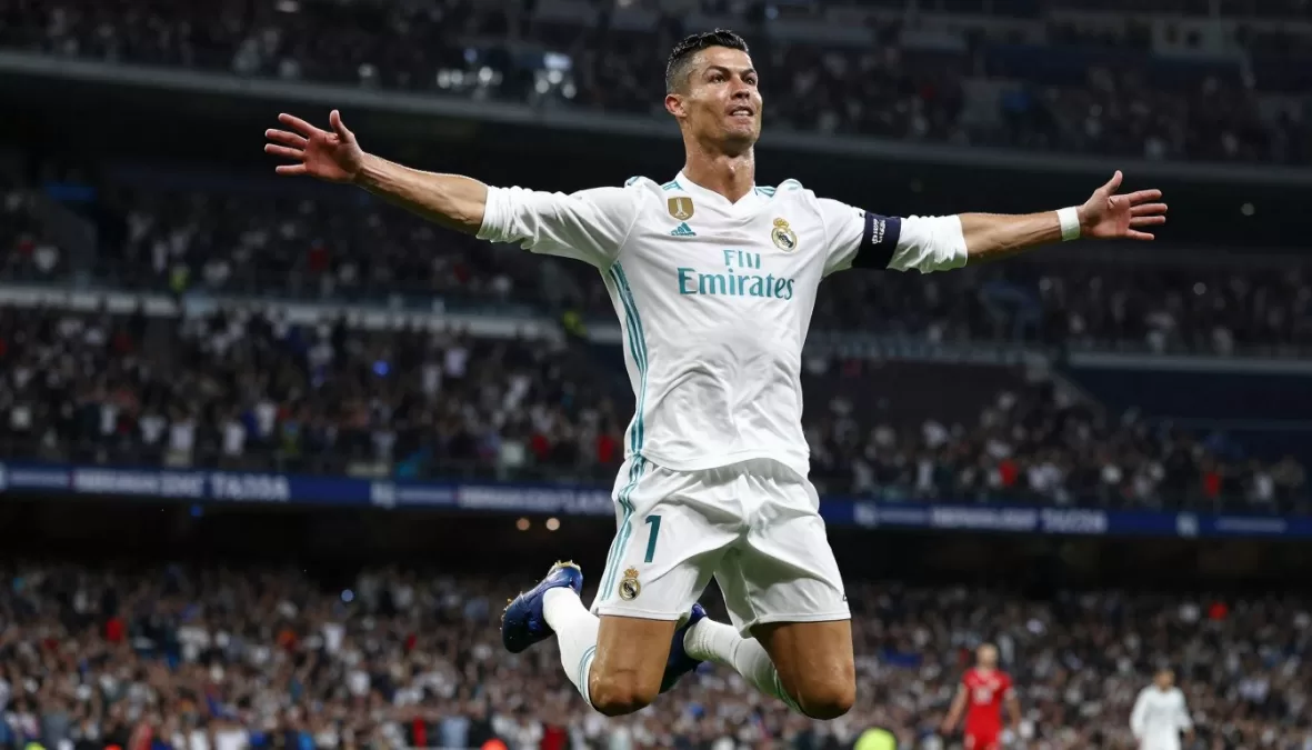 Cristiano Ronaldo iconic celebration pose