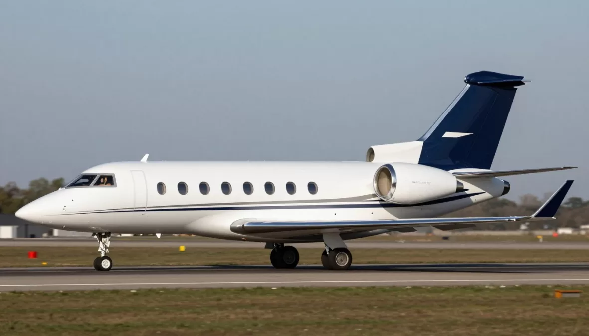 Dassault Falcon 10X elegant exterior profile