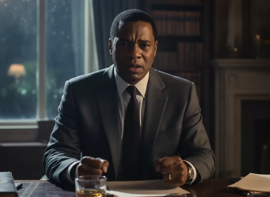 Denzel Washington in dramatic film scene showcasing his acclaimed acting performance