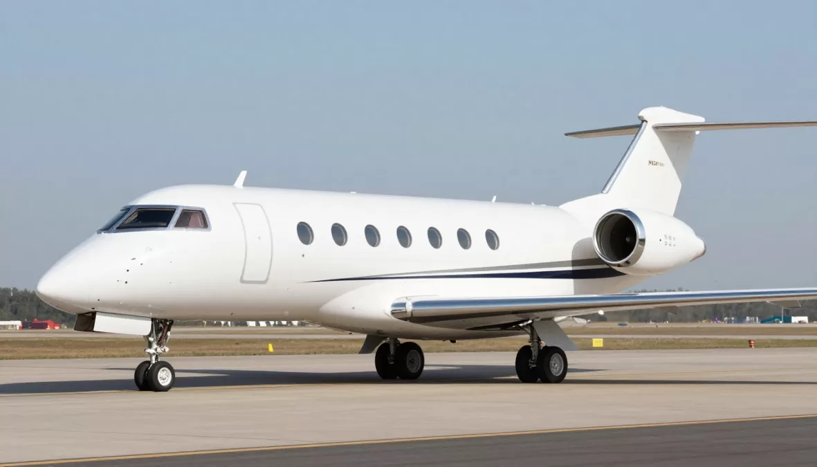 Embraer Lineage 1000E sleek business jet design