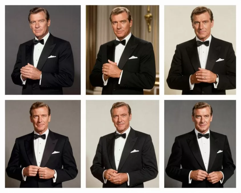 Evolution of James Bond actors through the decades