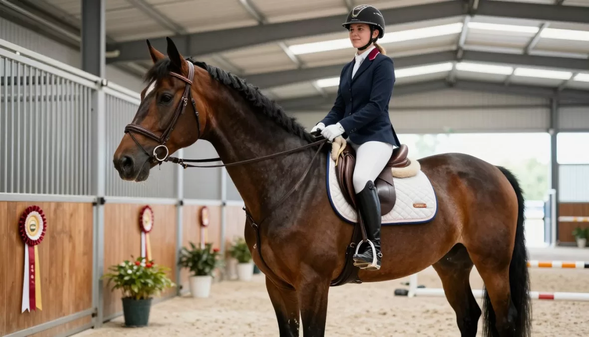 Expensive championship horse owned by wealthy family