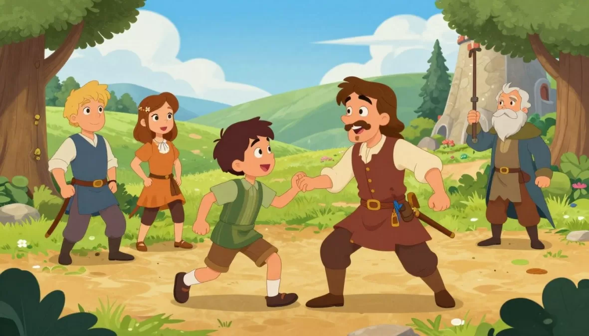 Fairy tale adventure with romantic and comedic elements