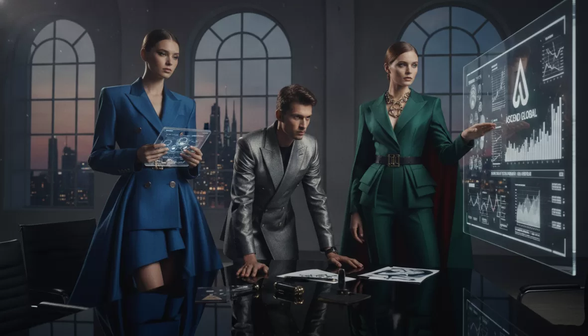 Fashion and business content on social media