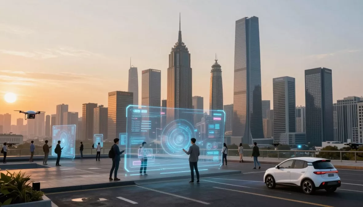 Future vision of AI technology transforming global business