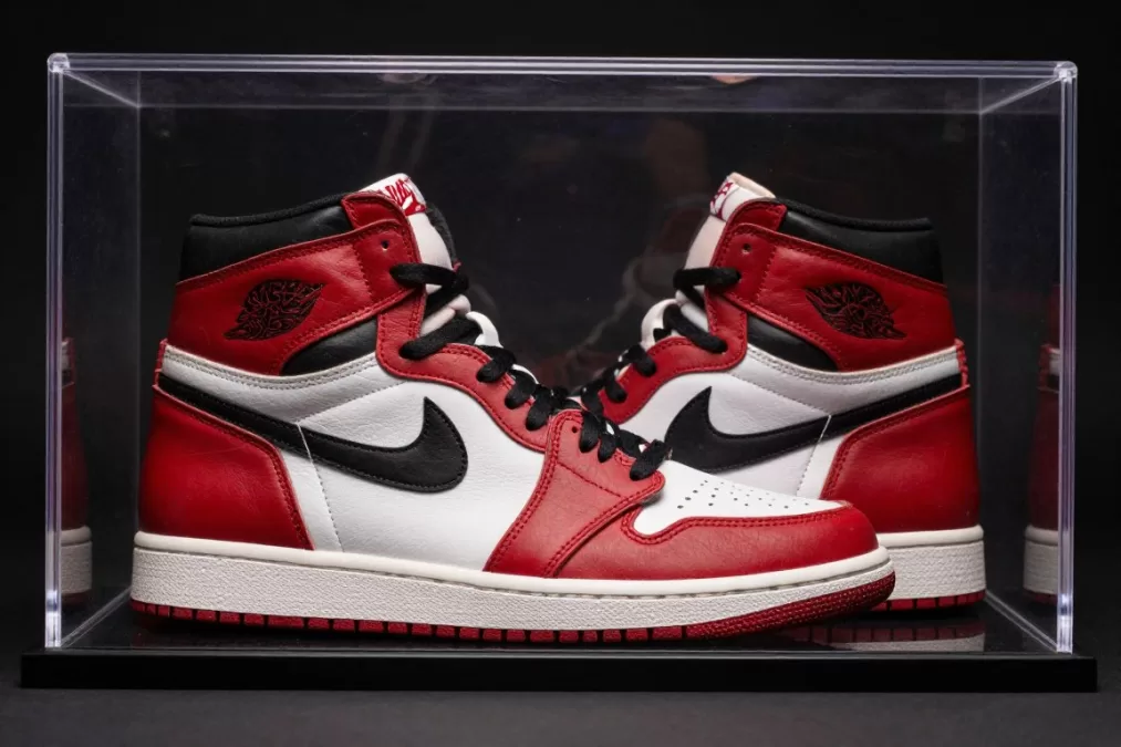 Game-worn Air Jordan 1 Chicago from Michael Jordan's rookie season