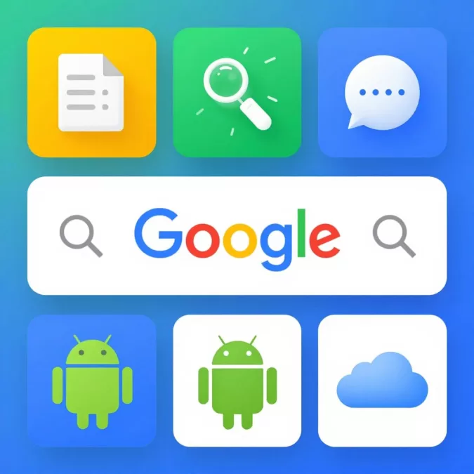 Google brand and search technology visualization