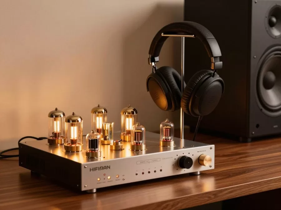 HiFiMAN Shangri-La electrostatic headphone system with vacuum tube amplifier