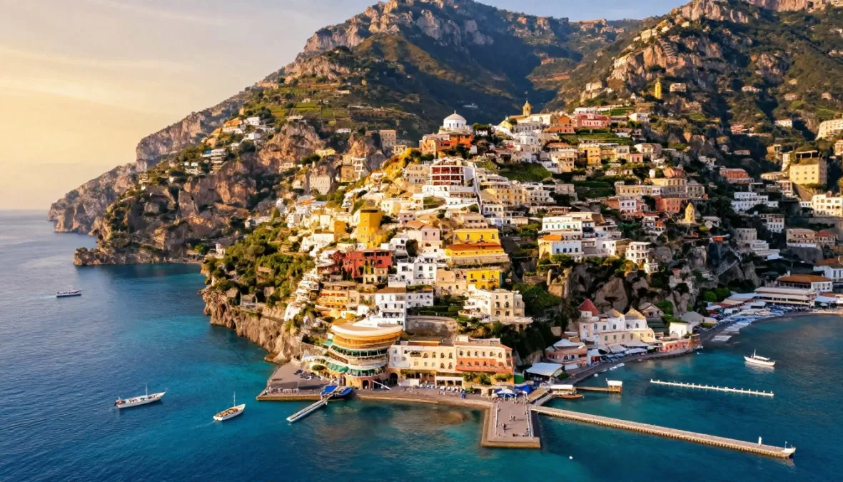 Italy coastal scenery with historic architecture showing best places to visit