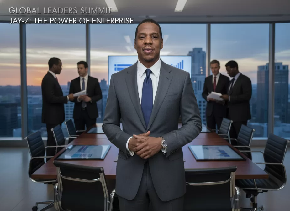 Jay-Z at business conference discussing entrepreneurship and investments