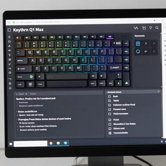 Keychron Q1 Max VIA software interface screenshot
