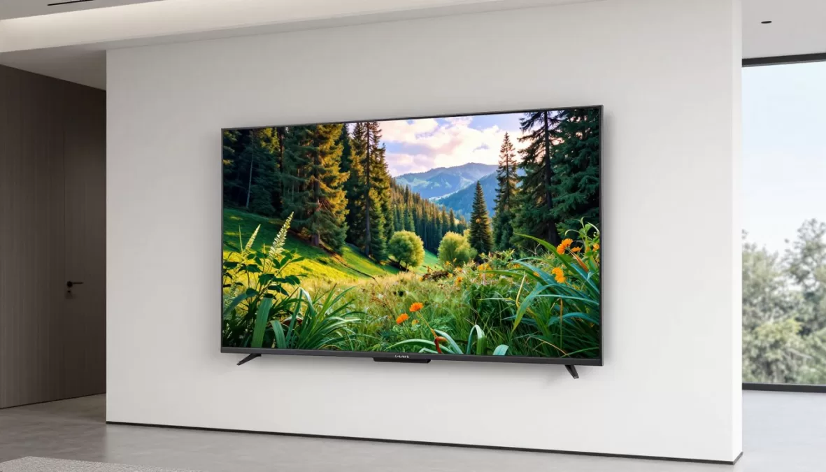 LG Signature OLED M4 77-inch wireless TV mounted on wall