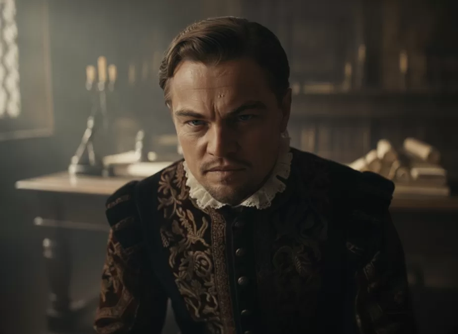 Leonardo DiCaprio in serious dramatic film role showcasing his acclaimed acting ability