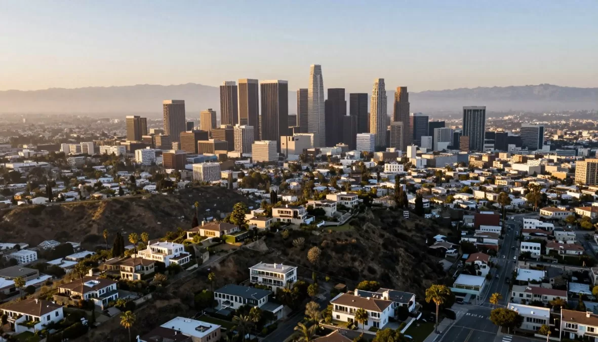 Los Angeles expensive housing markets showing diverse neighborhoods and downtown