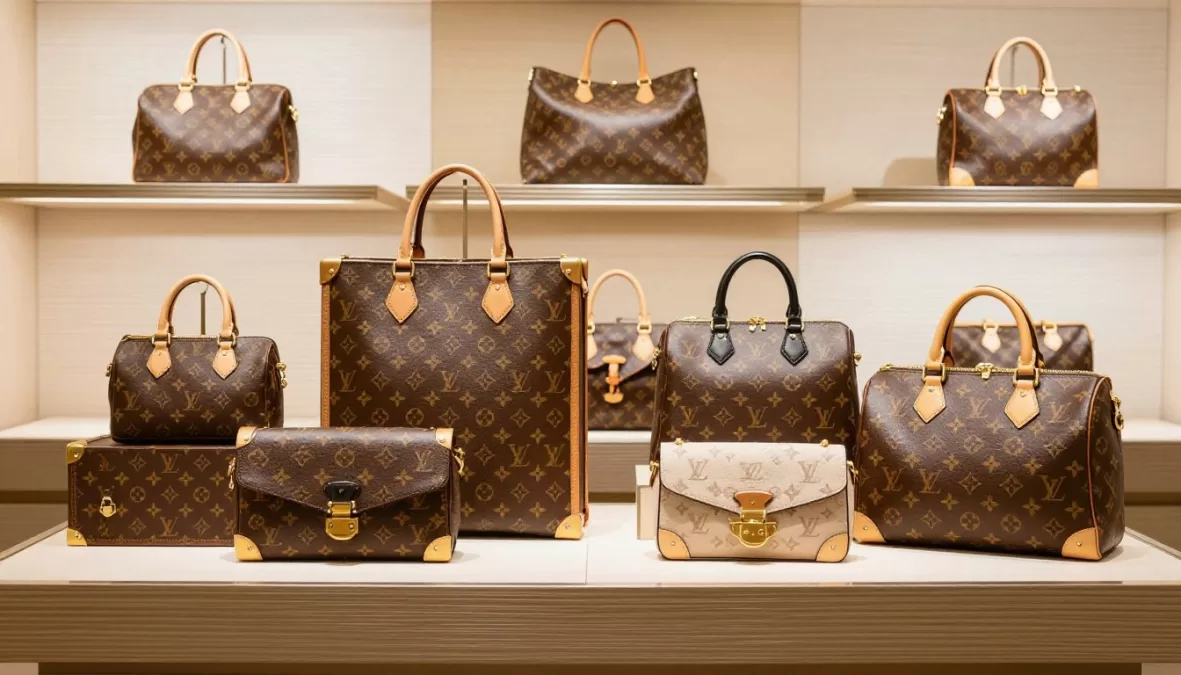 Louis Vuitton signature monogram canvas luggage and handbags collection