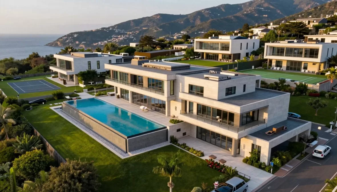 Luxury mansion owned by wealthy family