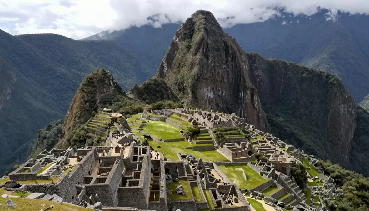 Machu Picchu panoramic view with Huayna Picchu