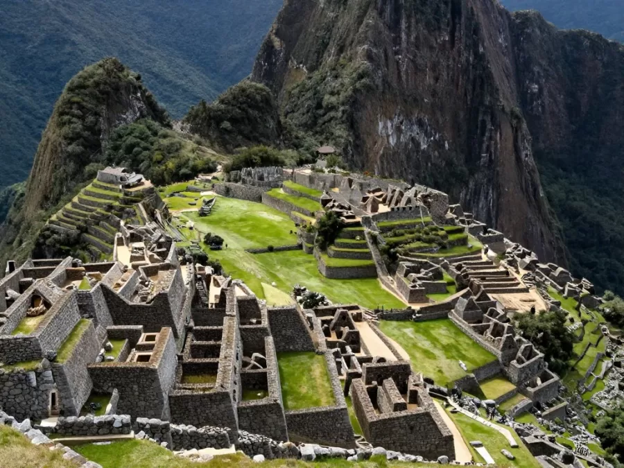 Machu Picchu stone terraces and ancient architecture