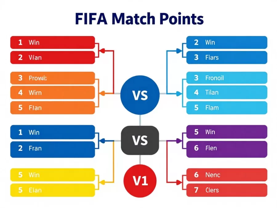 Match result calculation showing points distribution