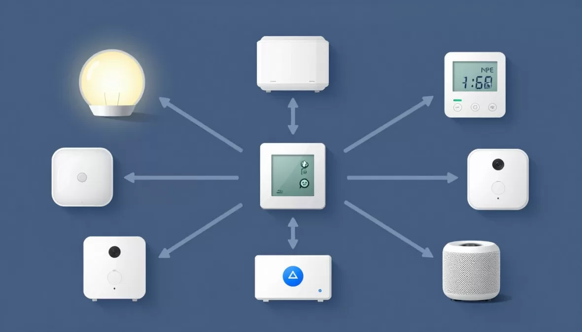Matter smart home ecosystem devices interconnected