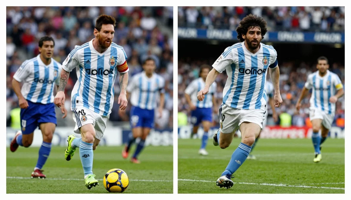 Messi's famous goal against Getafe resembling Maradona
