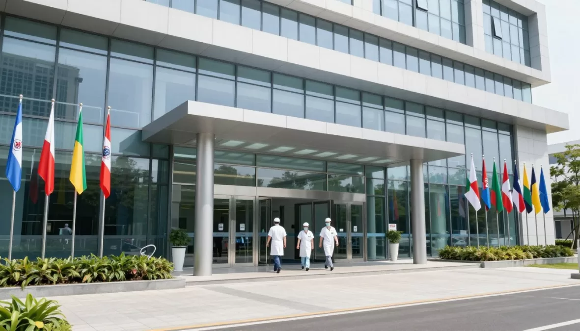 Modern hospital facility representing best healthcare systems globally