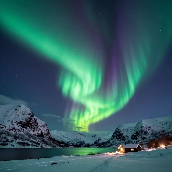 Norway northern lights aurora borealis showing unique natural phenomenon