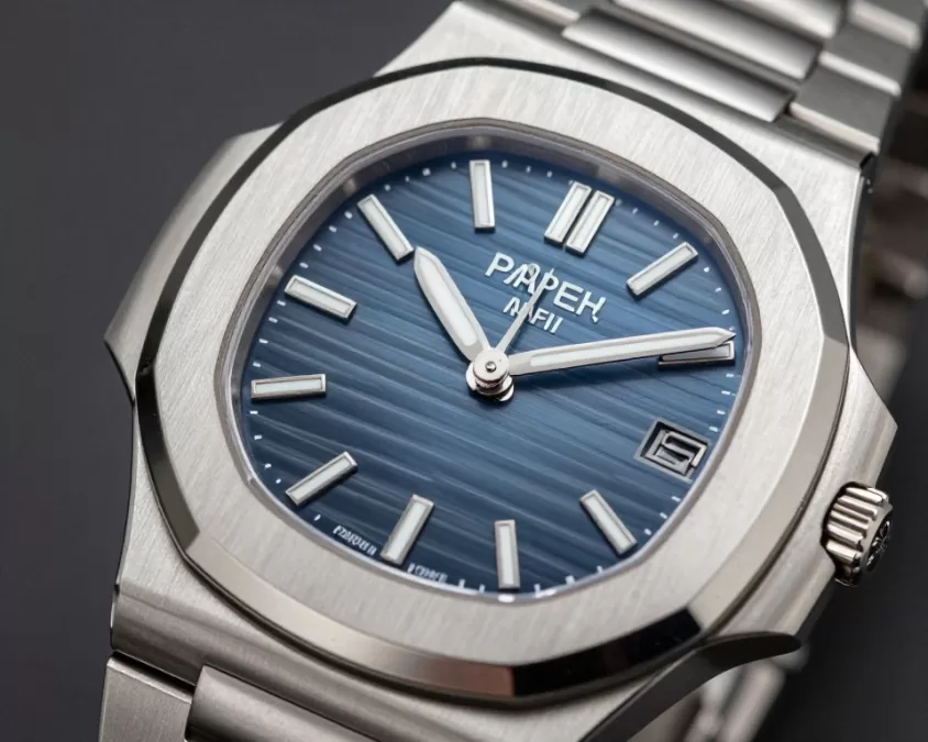 Patek Philippe Nautilus luxury sport watch showcasing Swiss craftsmanship