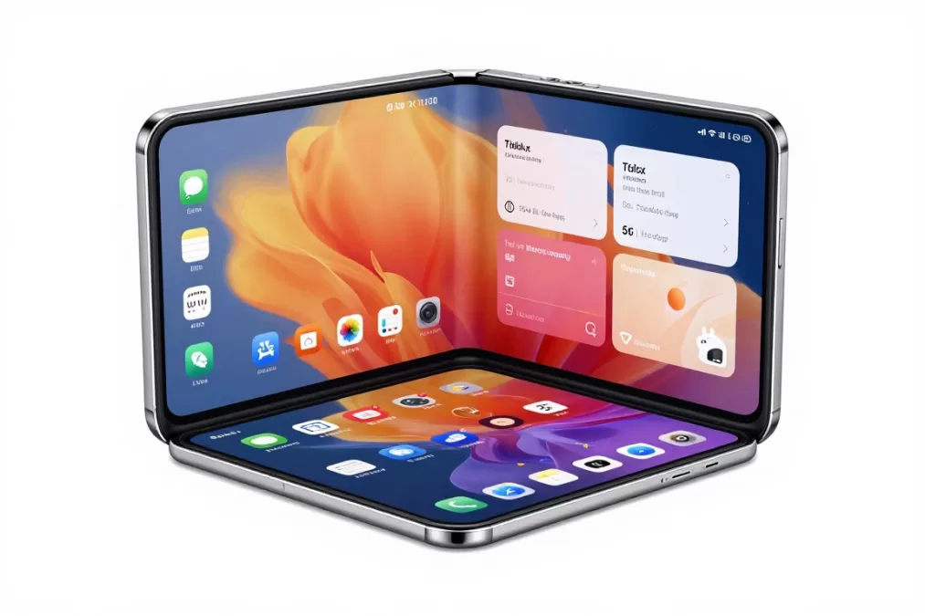 Samsung Galaxy Z Fold 6 unfolded showing expansive tablet screen