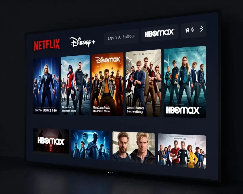 Streaming platforms displaying popular franchise content