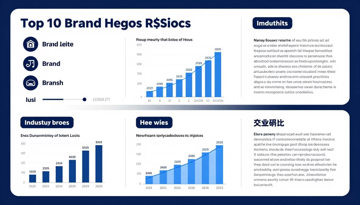 Summary visualization of most valuable brands key insights