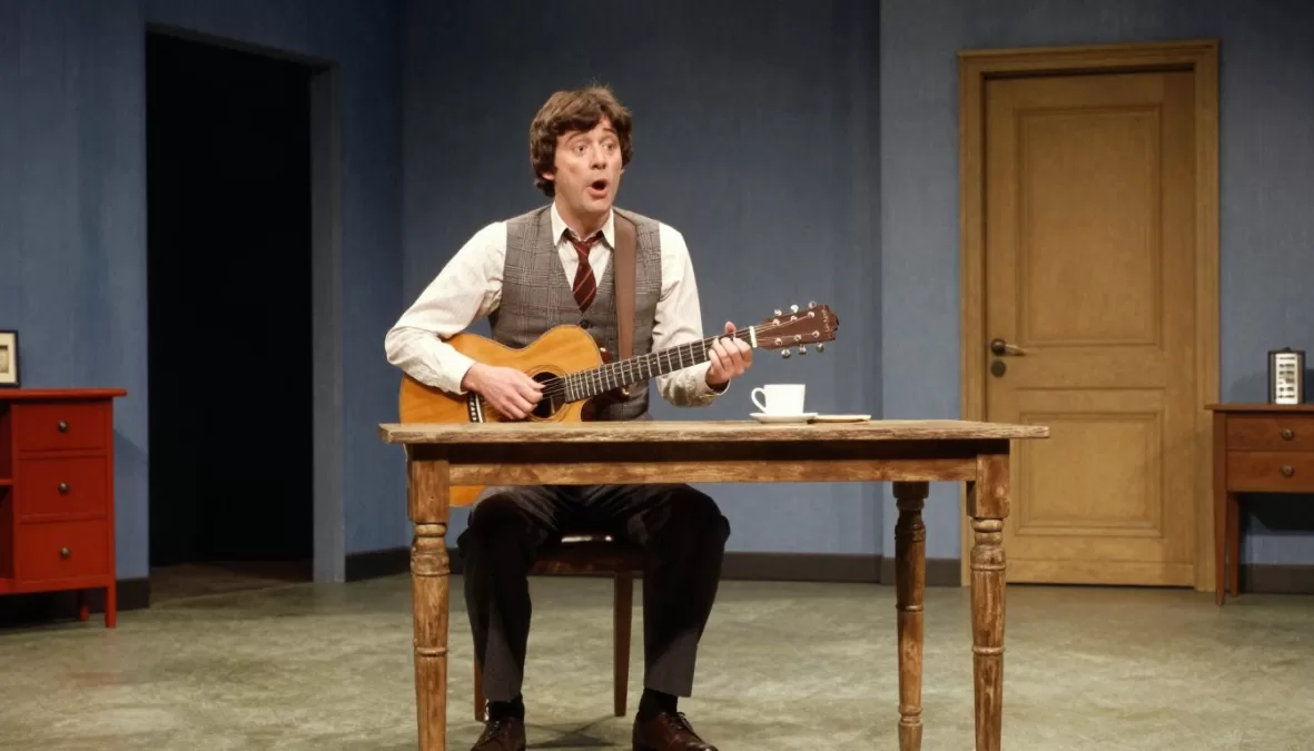 Surreal Monty Python sketch combining absurdist humor with philosophical themes