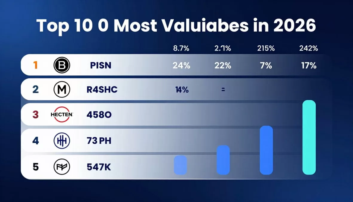Top 10 most valuable brands ranked list with brand values