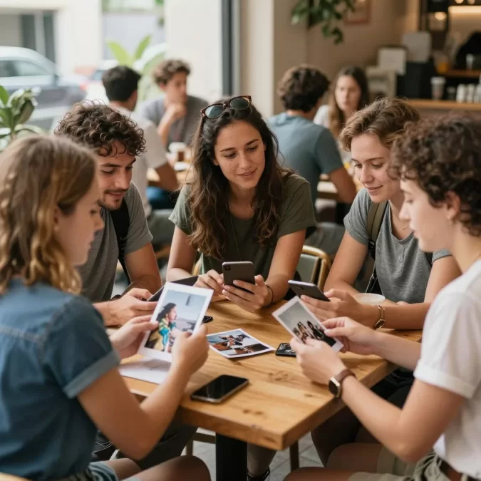Travel community group sharing experiences