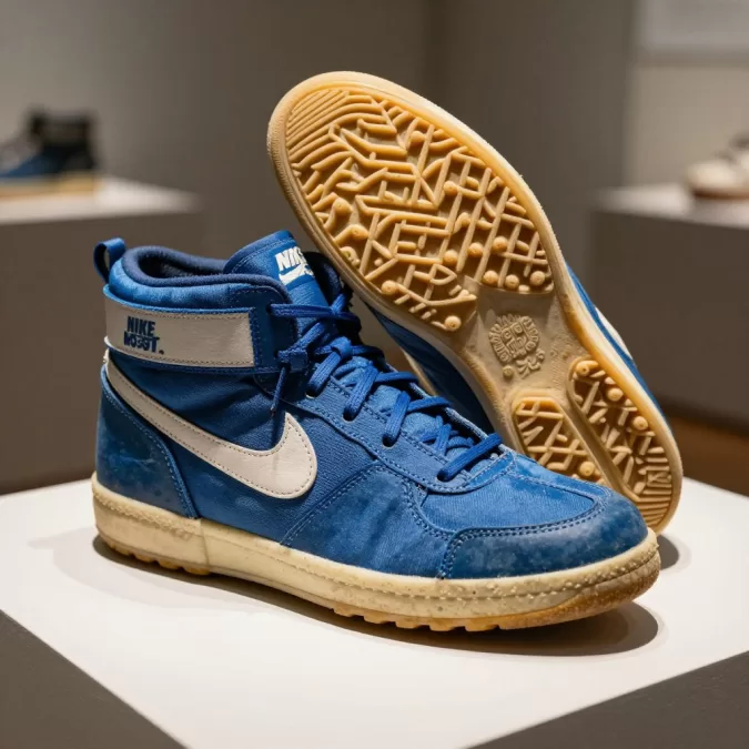 Vintage Nike Moon Shoe from 1972 with waffle sole pattern