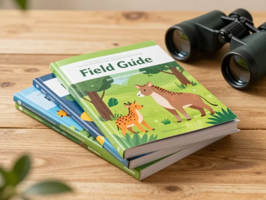 Wildlife field guide books collection